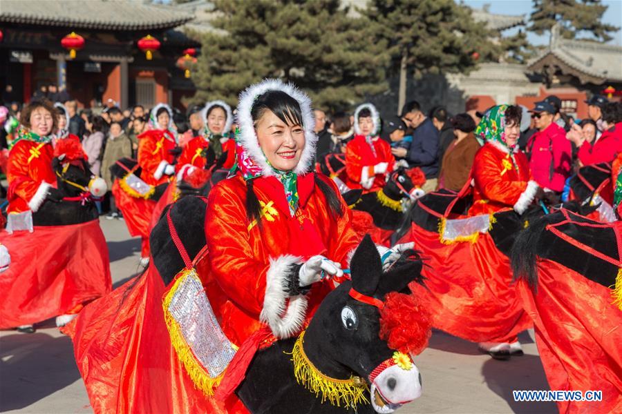 Temple fairs held across China during Spring Festival holiday