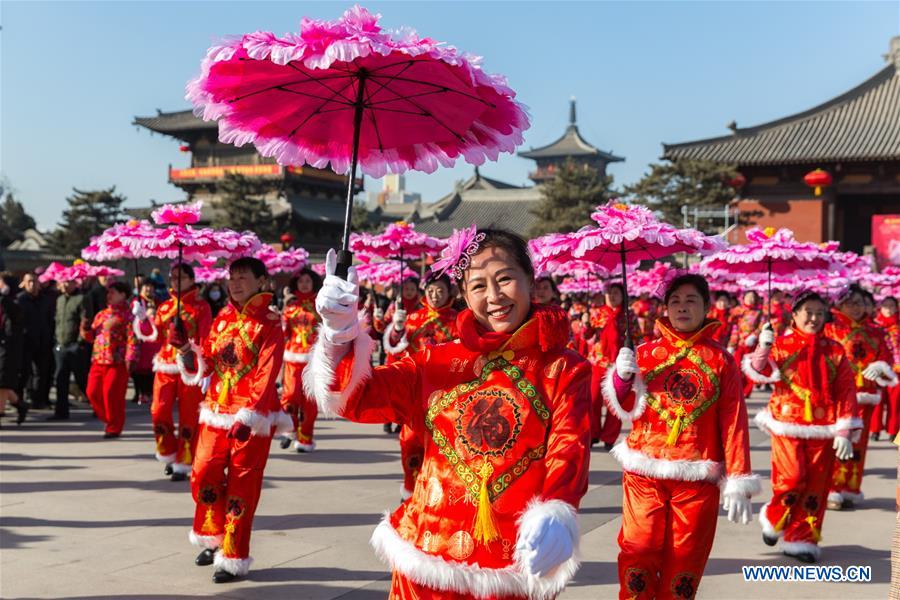 Temple fairs held across China during Spring Festival holiday