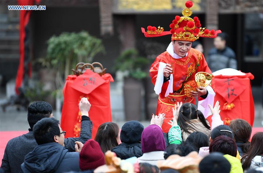 Birthday of God of Wealth marked across China