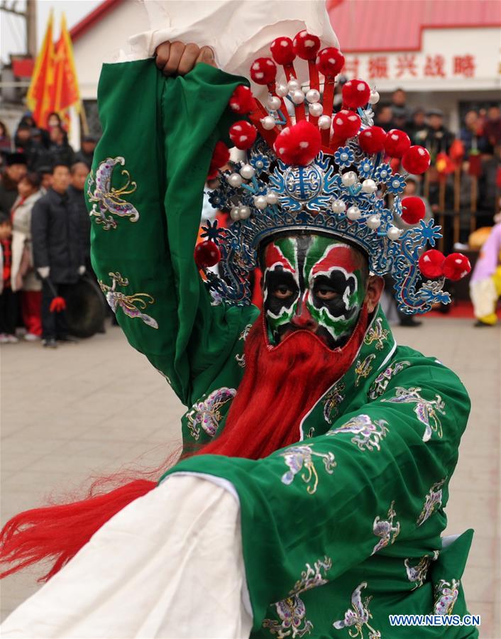 People perform folk dance nationwide during Spring Festival