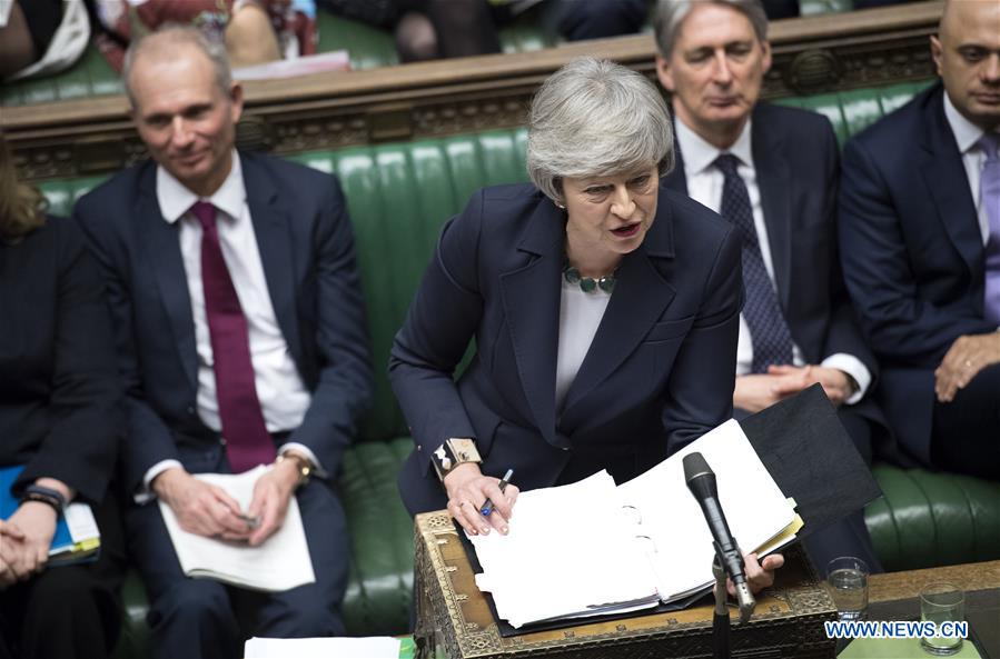 Theresa May attends Prime Minister's Questions