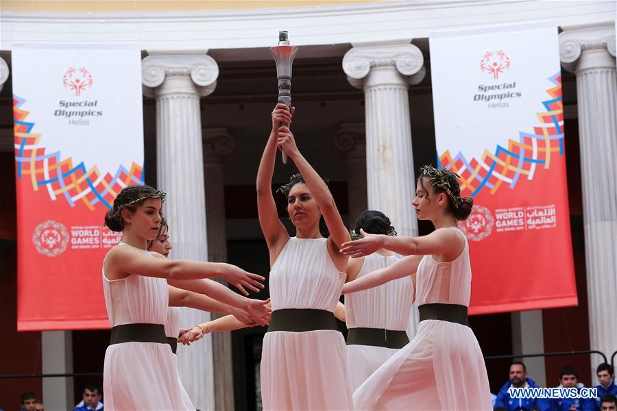 Flame for Abu Dhabi 2019 Special Olympics World Games lit in Athens