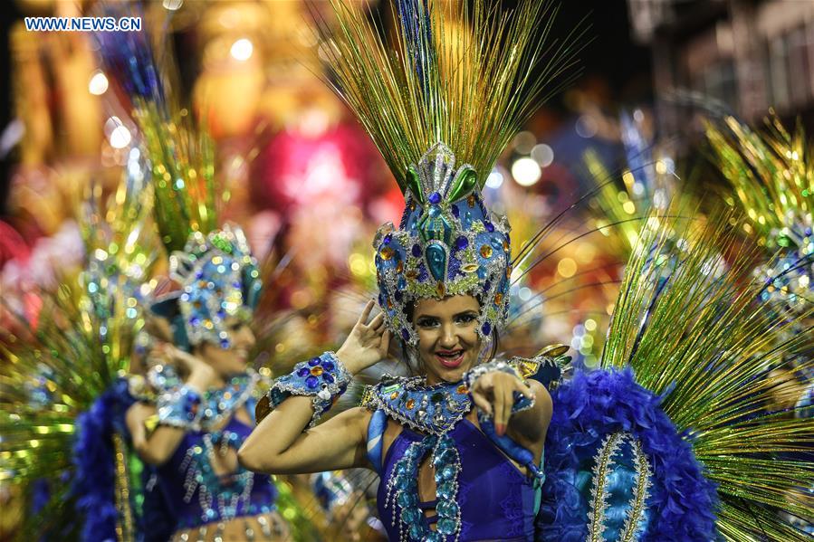 Carnival parade held in Sao Paulo, Brazil