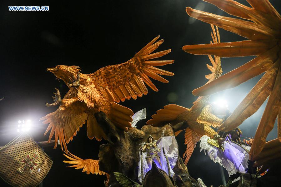 Carnival parade held in Sao Paulo, Brazil