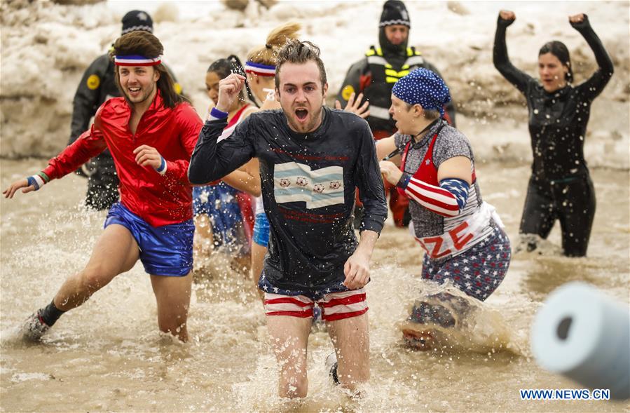 19th annual Chicago Polar Plunge held at North Avenue Beach