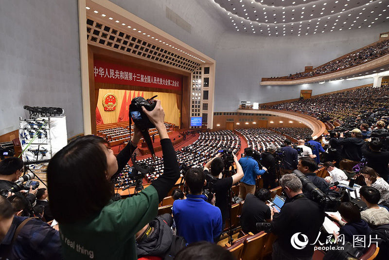 Int'l Women's Day marked at China’s Two Sessions