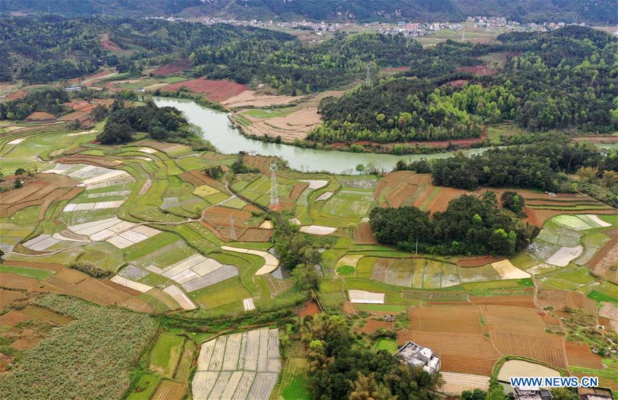 Spring scenery of Du'an, south China's Guangxi