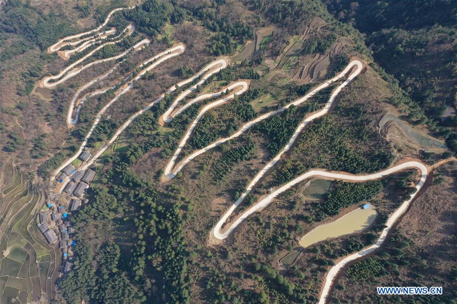 Concrete road project benefits rural people in SW China's Guizhou