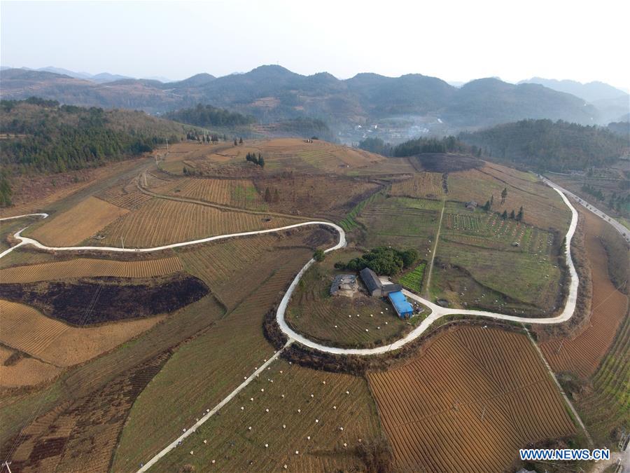 Concrete road project benefits rural people in SW China's Guizhou