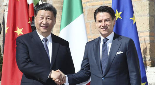 Xi, Conte hold talks