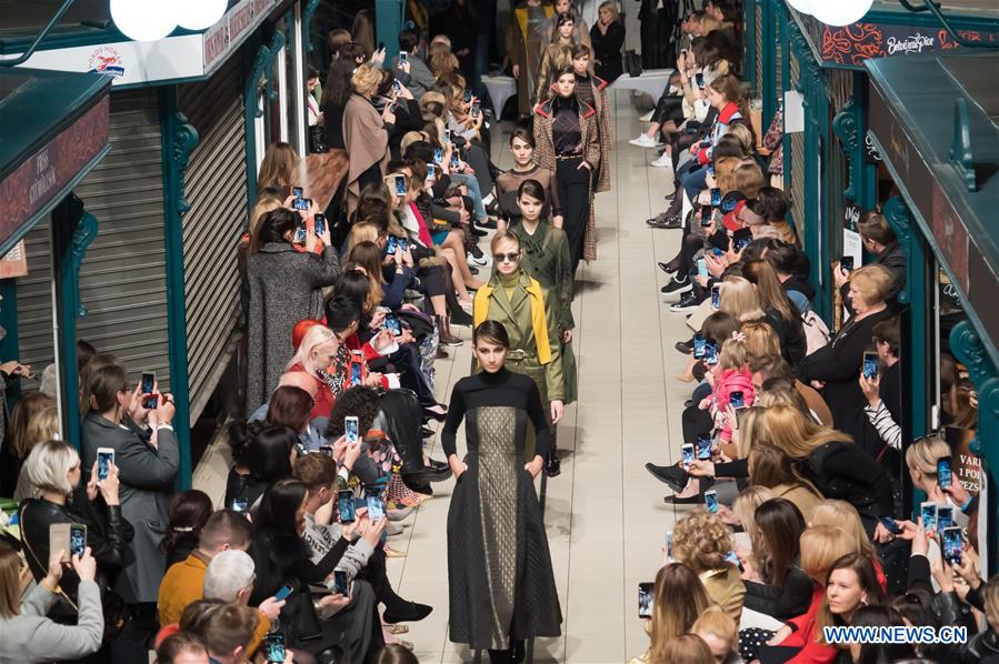 Fashion show held at Downtown Market in Budapest