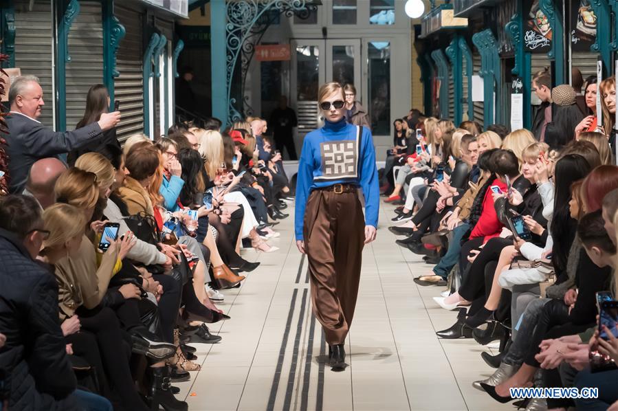 Fashion show held at Downtown Market in Budapest