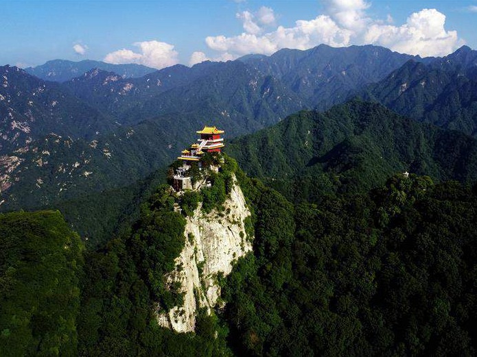 Scenery of South Wutai Mountain in NW China's Shaanxi