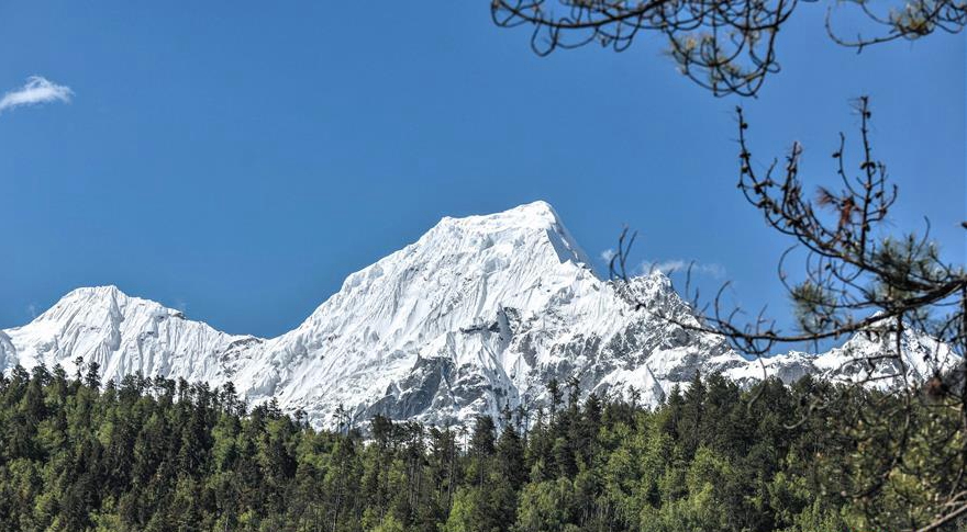 In pics: snow mountain in Bomi County, Nyingchi of China's Tibet