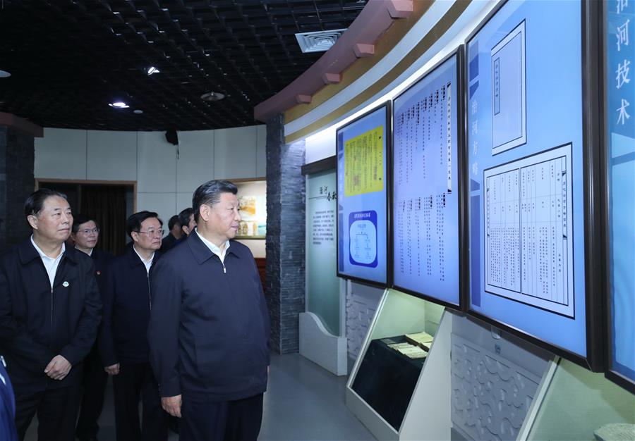 Xi inspects manufacturing enterprise, Yellow River ecological protection in central China