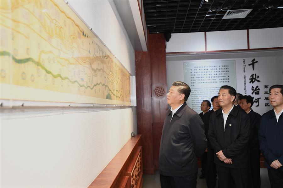 Xi inspects manufacturing enterprise, Yellow River ecological protection in central China