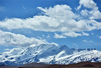 Scenery of Xiagangjiang snow mountain in China's Tibet