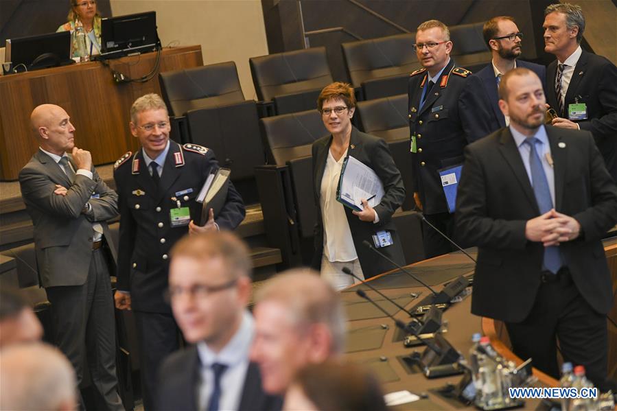 NATO ministers of defense meet at NATO HQ in Brussels