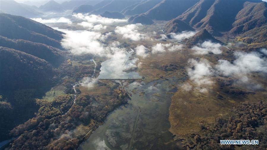 Scenery of Dajiu Lake in Shennongjia, C China