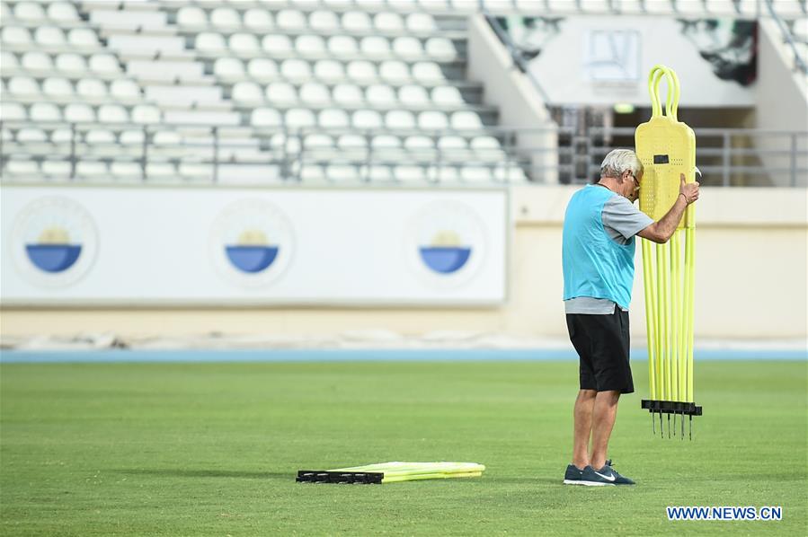 Team China attends training session ahead of group A match of FIFA World Cup Qatar 2022