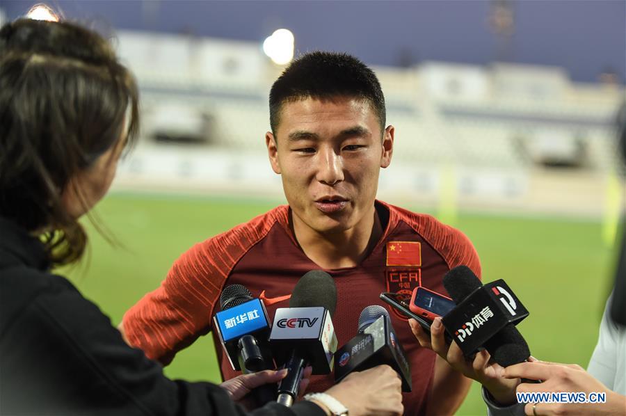 Team China attends training session ahead of group A match of FIFA World Cup Qatar 2022