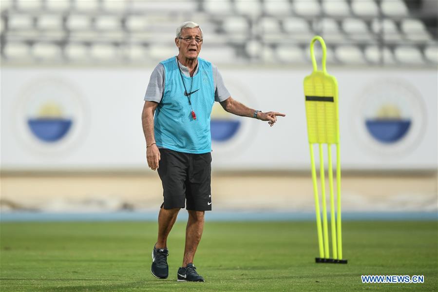 Team China attends training session ahead of group A match of FIFA World Cup Qatar 2022