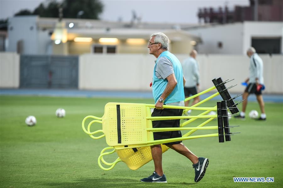 Team China attends training session ahead of group A match of FIFA World Cup Qatar 2022