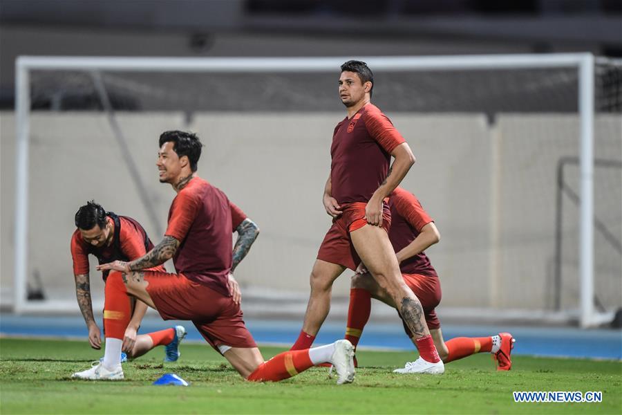 Team China attends training session ahead of group A match of FIFA World Cup Qatar 2022