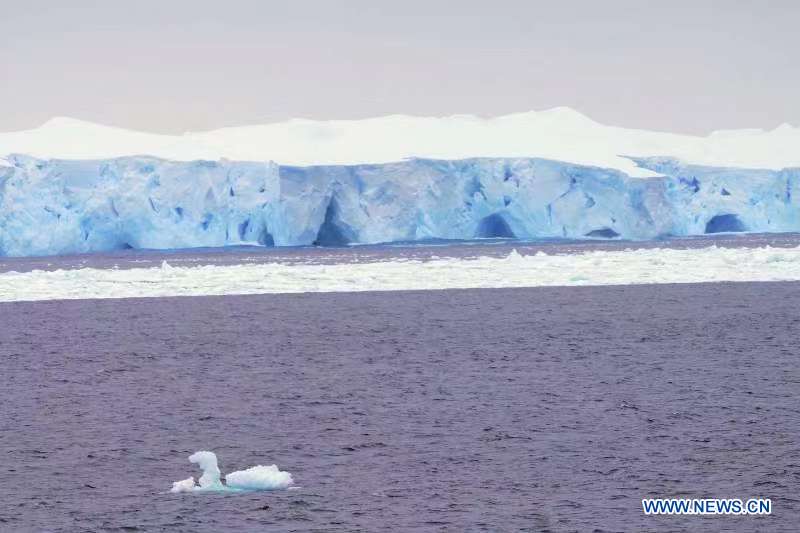 China's polar icebreaker Xuelong 2 enters floating ice area in Southern Ocean