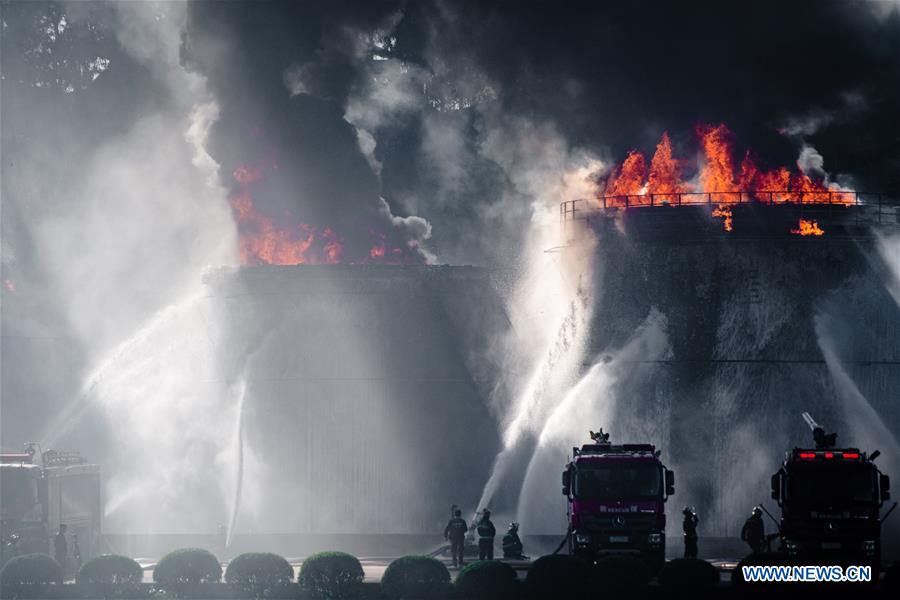 Fire drill held in Kunming, China's Yunnan