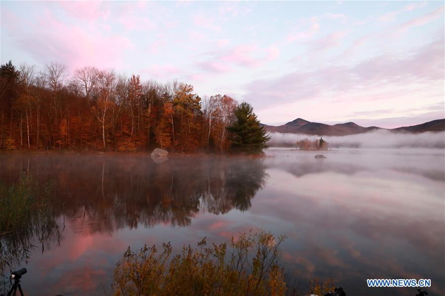 Autumn scenery in Vermont, U.S.