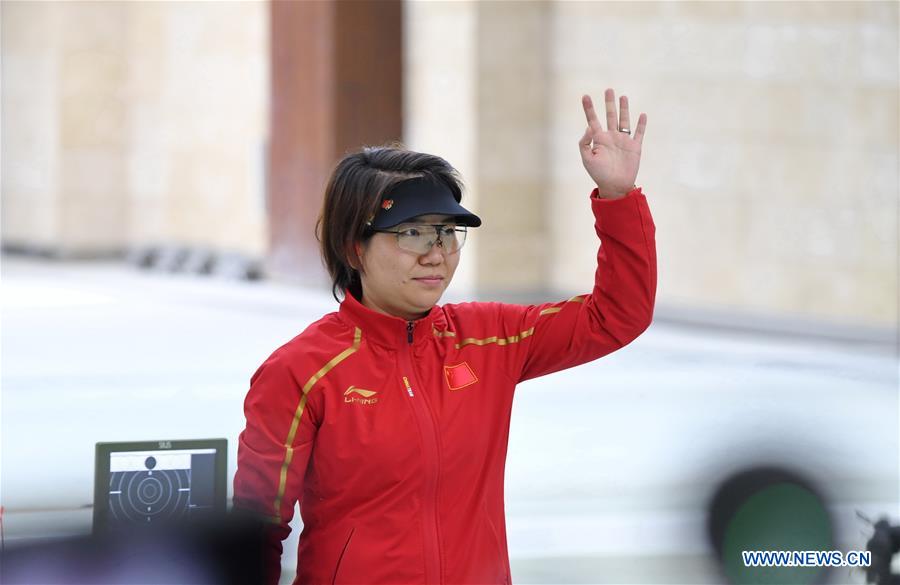 Zhang Jingjing wins women's 25m pistol gold at ISSF World Cup Final