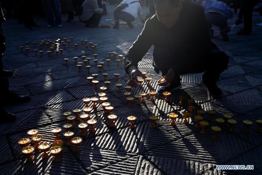 Butter Lamp Festival celebrated in China's Qinghai