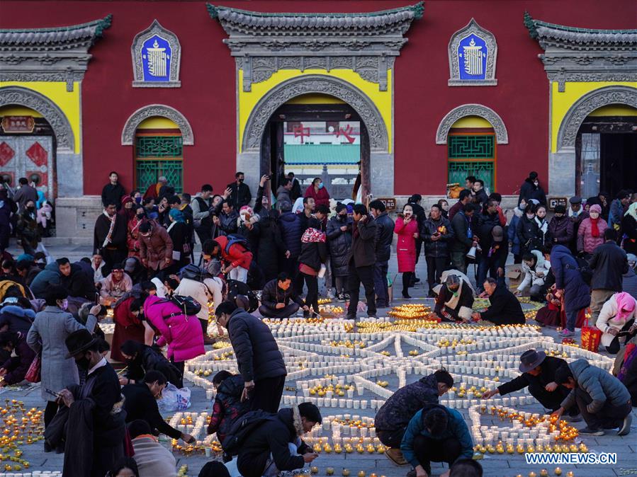 Butter Lamp Festival celebrated in China's Qinghai