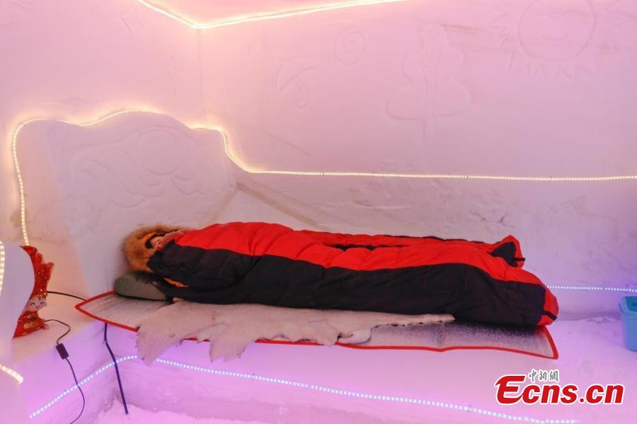 Hotel made of ice and snow in NE China's Heilongjiang