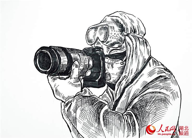 30 pen drawings by university teacher recreate the heroic moments amid epidemic in Wuhan