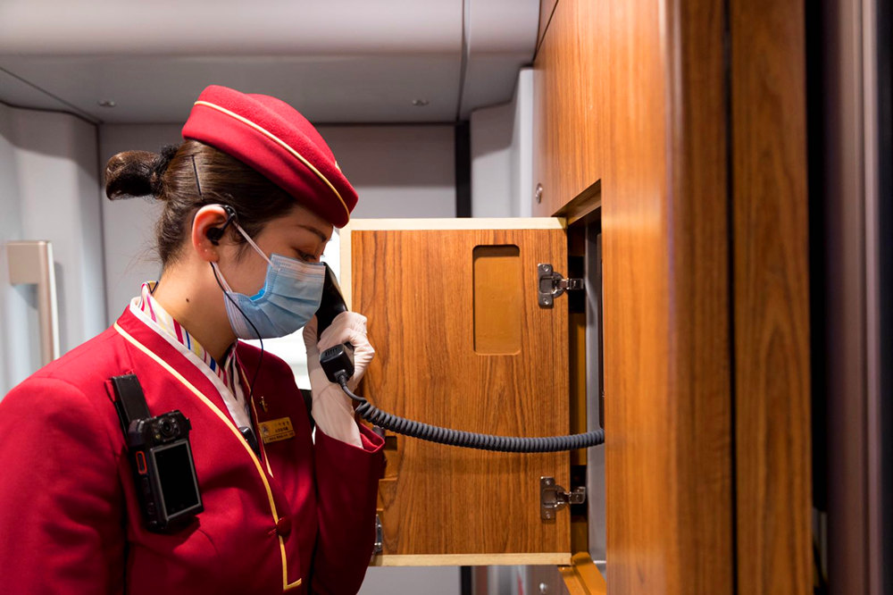 In pics: A train conductor at work during epidemic