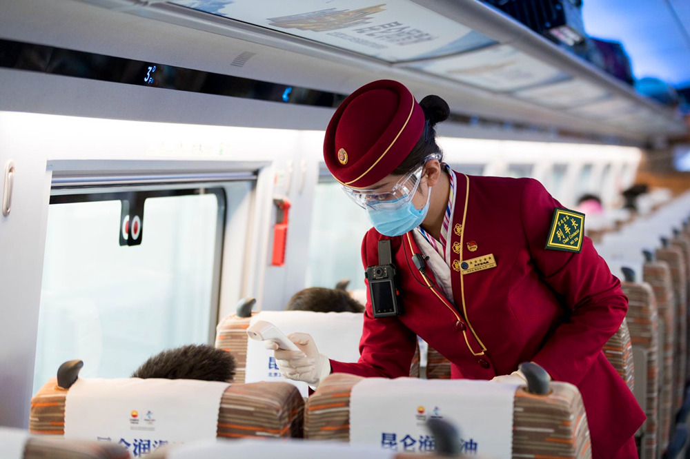 In pics: A train conductor at work during epidemic