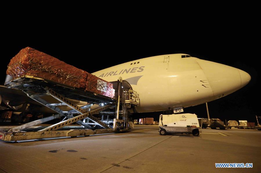 Plane carrying Chinese medical supplies for Europe lands in Belgium