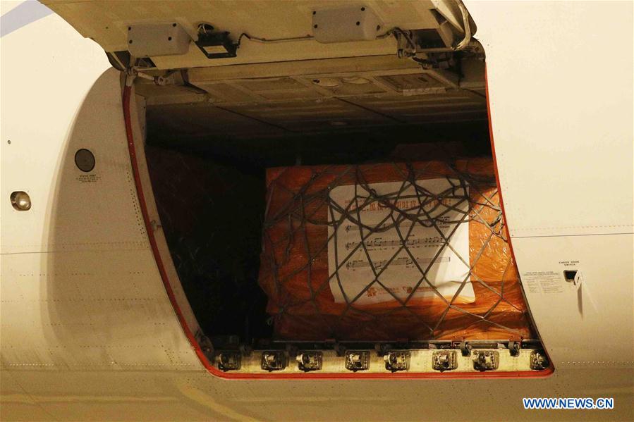 Plane carrying Chinese medical supplies for Europe lands in Belgium