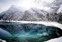 Mystical Jiuzhaigou Valley after snow