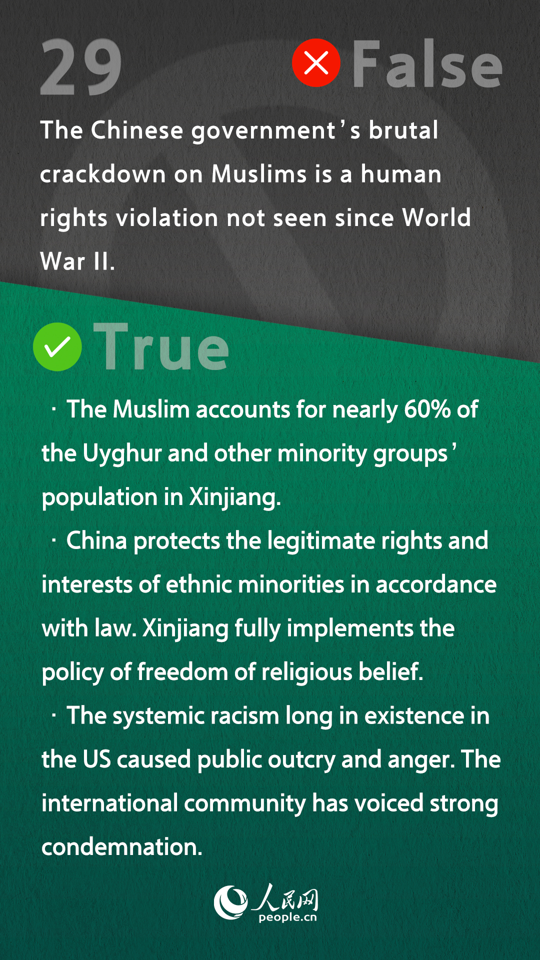 Reality Check of Falsehoods on China-related Human Rights Matters