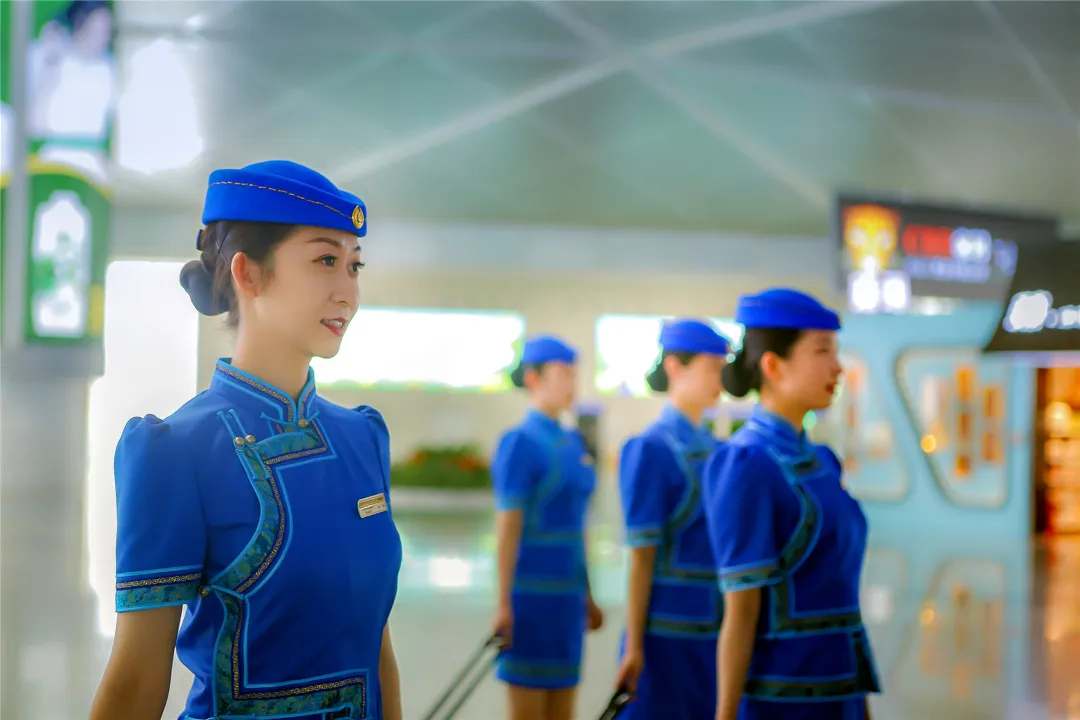 Hohhot high-speed trains update female attendant’s uniforms with Mongolian elements 