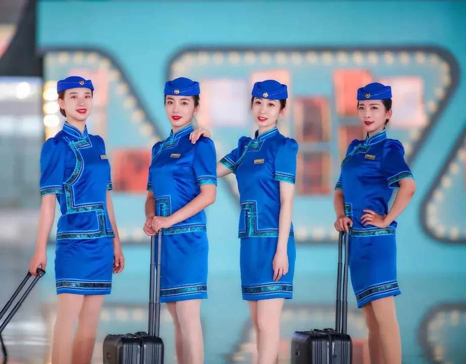 Hohhot high-speed trains update female attendant’s uniforms with Mongolian elements 