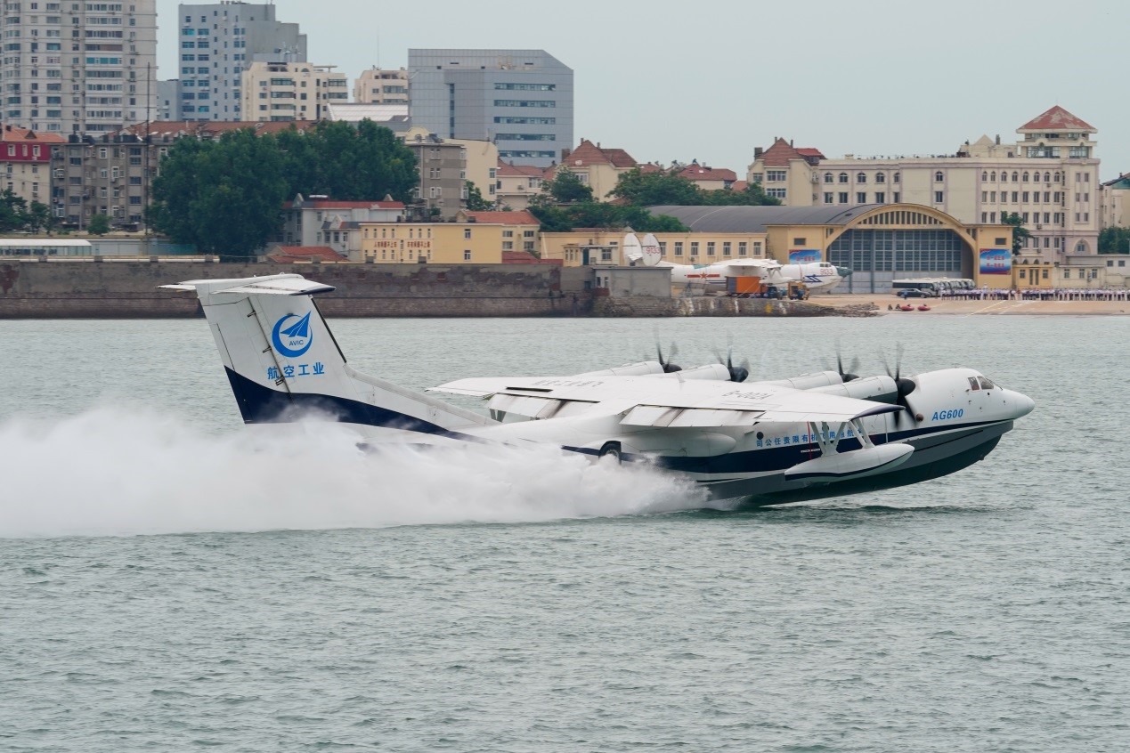 China’s AG600 large amphibious aircraft completes maiden flight over sea