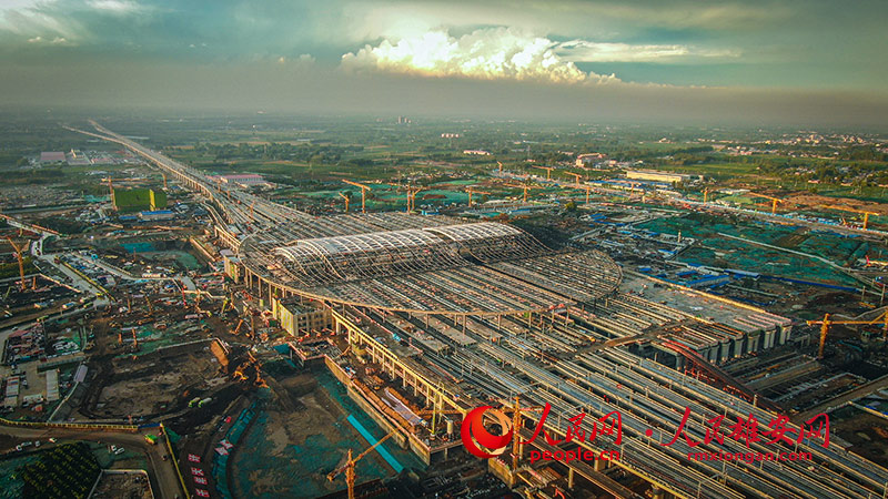 In pics: Xiong’an Station under construction in N China's Hebei