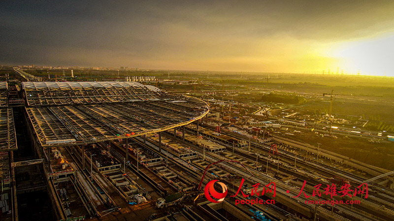 In pics: Xiong’an Station under construction in N China's Hebei