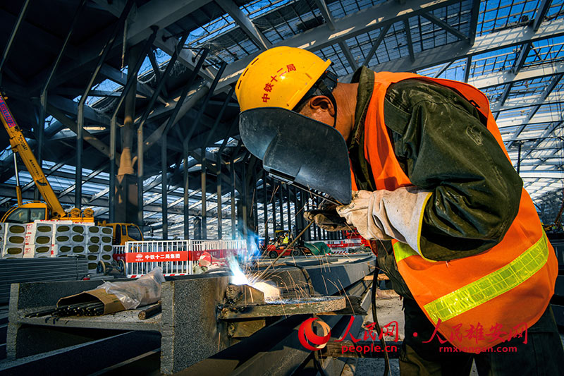 In pics: Xiong’an Station under construction in N China's Hebei