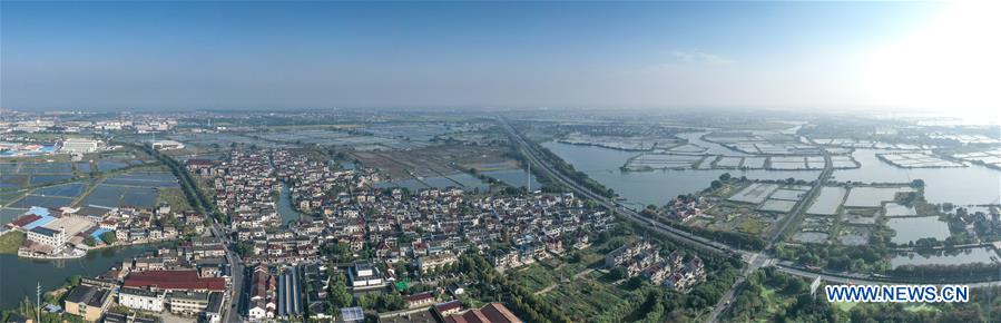 Scenery of Kaixiangong Village in Wujiang District of Suzhou, E China's Jiangsu