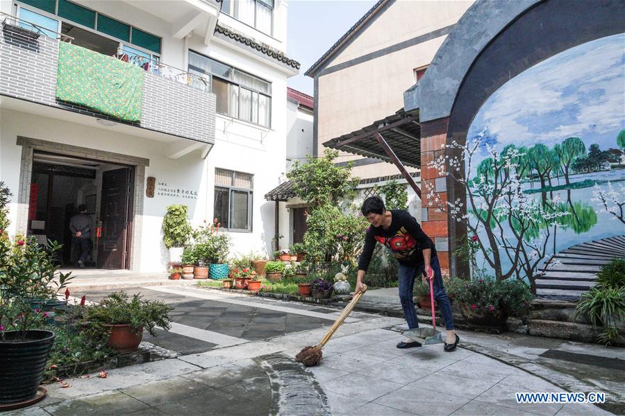 Scenery of Kaixiangong Village in Wujiang District of Suzhou, E China's Jiangsu